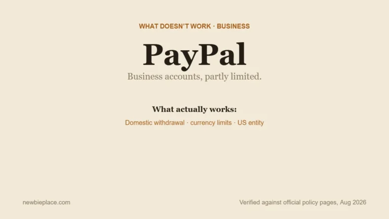 PayPal Business accounts in Korea: domestic withdrawal, currency limits, and US entity option